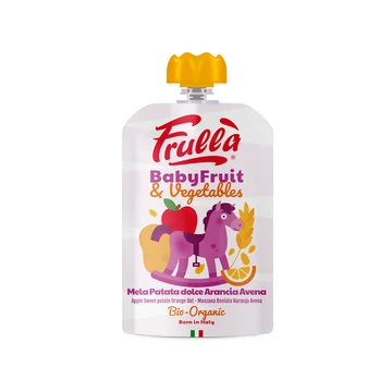 Frulla bio bébi gyümölcspüré - alma, édesburgonya és zab