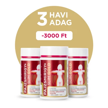 Pajzsmirigy+ Slim Gold 3 havi kúra csomag ajándék ONLINE étrenddel