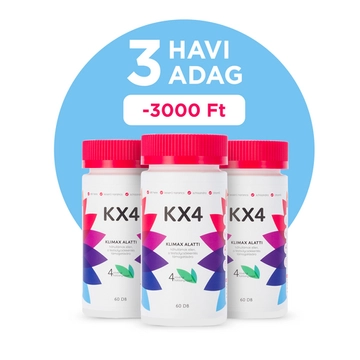 KX4 Fogyás a klimax alatt -  3 havi adag ajándék ONLINE étrenddel