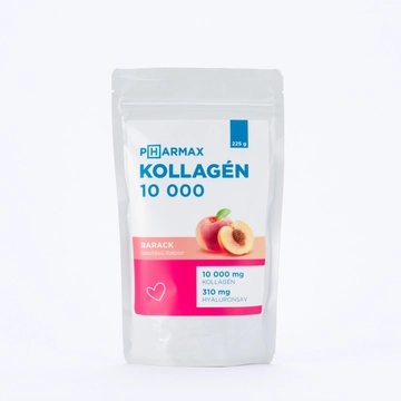 Kollagén italpor 10.000 mg hyaluronsavval és C-vitaminnal - barack 225 g