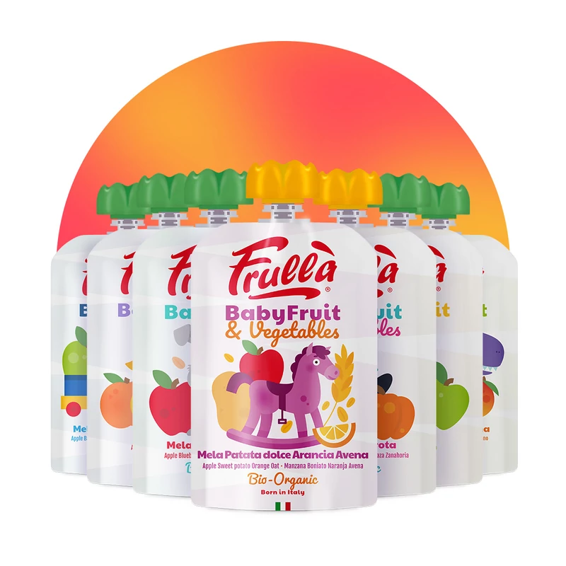 Frulla bio bébi gyümölcspüré | 7 db-os tesztcsomag