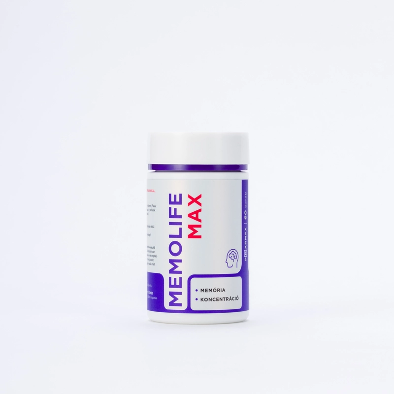 Pharmax MEMOlife Max kapszula - Omega-3, lecitin, ginzeng - 60 db