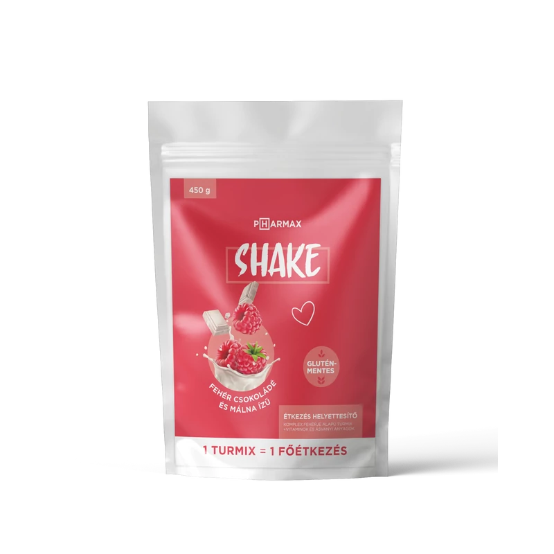 Pharmax Shake vitaminokkal és ásványi anyagokkal - málnás csoki - 450 g